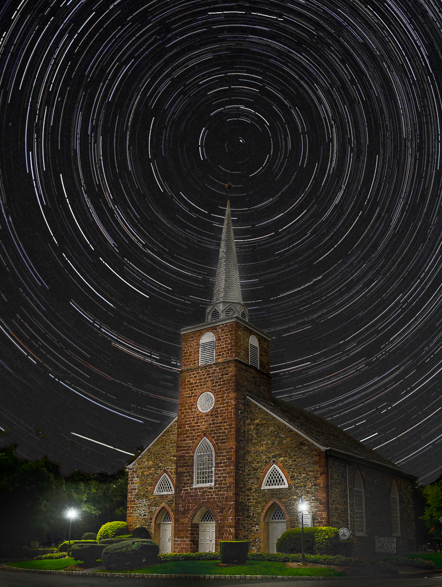 Star-Trails-over-Old-Stone-Church