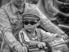 Boy & bike & shades(B&W)