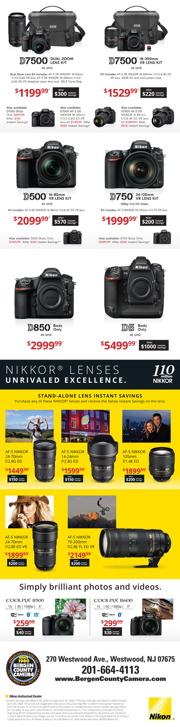 Nikon instant savings part 2