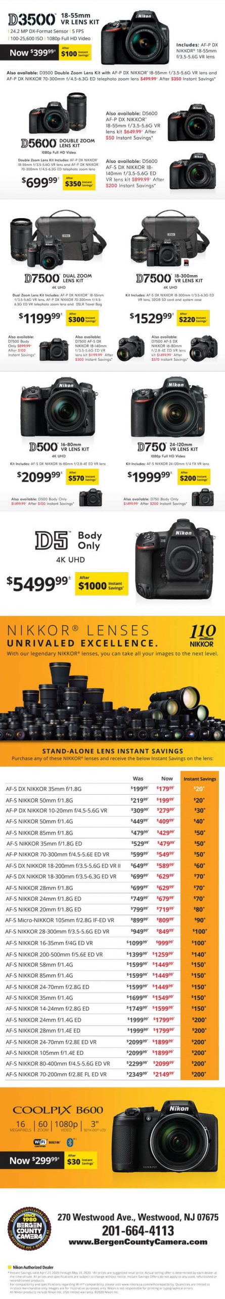 Nikon rebates that expire May 31st 2020