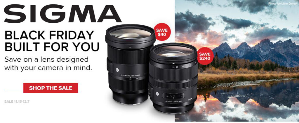 Sigma - Black Friday built for you - save on a lens designed with your camera in mind 