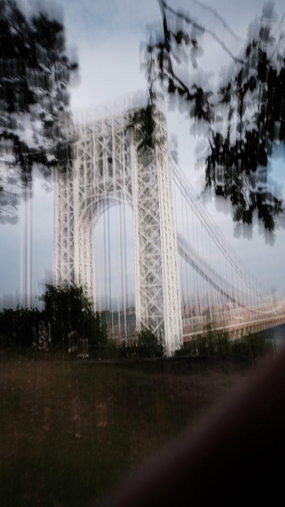 intentional camera movement of George Washington Bridge
