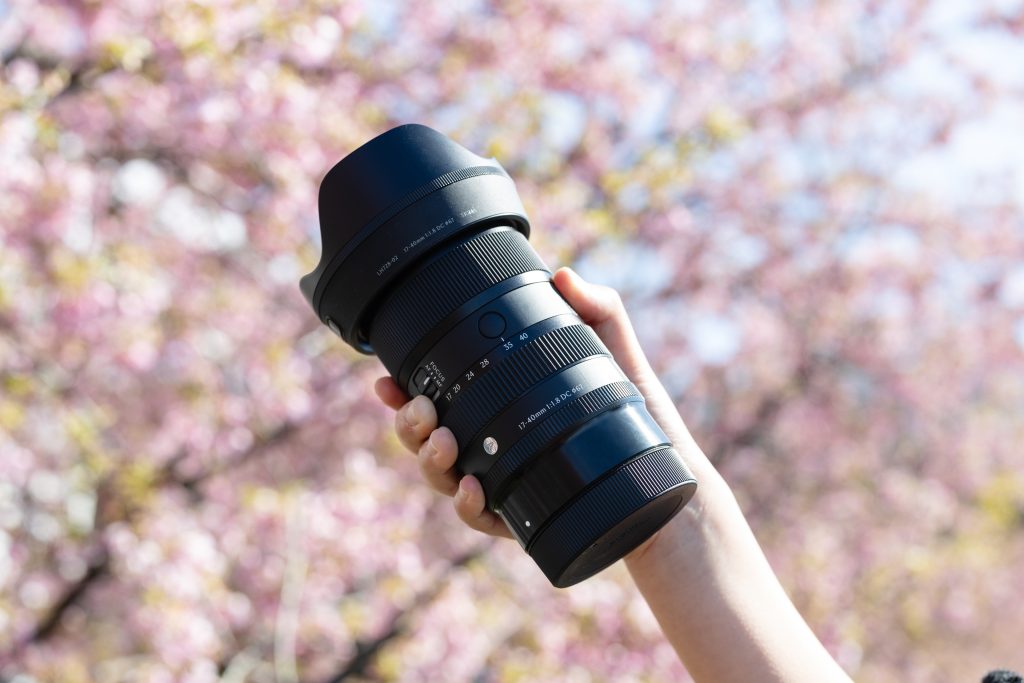 Sigma 17-40mm F1.8 DC Art Lens amongst cherry blossoms