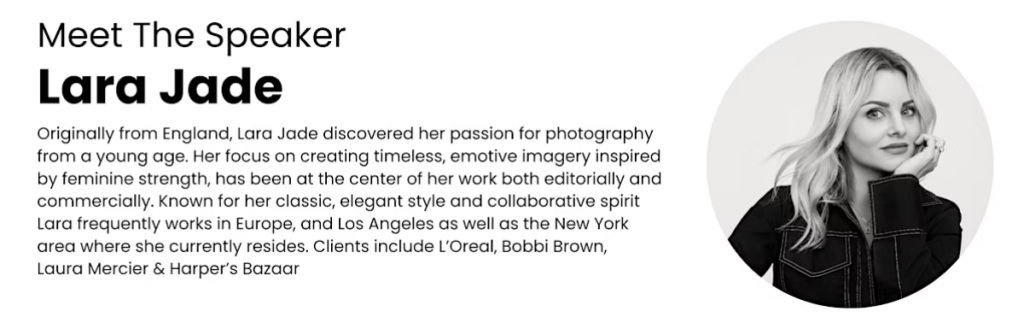 Meet the Speaker - Lara Jade