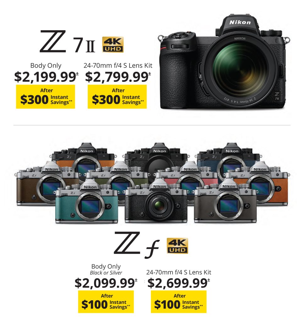 Nikon Mirrorless Z instant savings through 10/15/2025